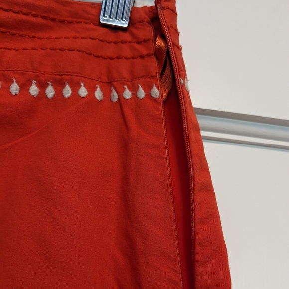 A-line Vibrant Embroidered Skirt Sz 6 - Picture 5 of 8